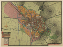 217382 Plattegrond van de stad Utrecht volgens het Uitbreidingsplan van L.N. Holsboer en H.P. Berlage. Zie ook cat. nr. ...